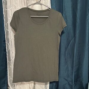 No Boundaries Short Sleeve Olive Top